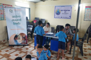 Anemia Detection Camp at ZP School Saralgaon and Vadawali