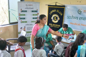 Community Camp at Village Khamb in Association with Lions Club Kolad
