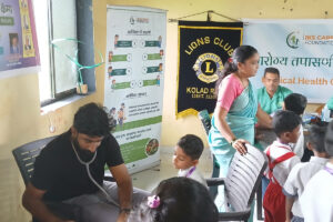 Community Camp at Village Khamb in Association with Lions Club Kolad