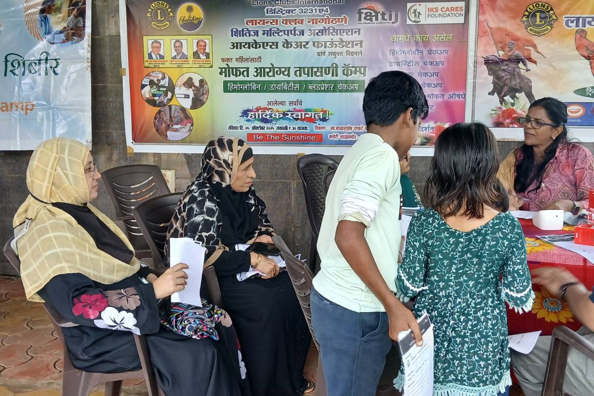 Community Camp at Nagothane in Association with Lions Club