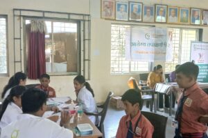Anemia Detection Camp at Sanjay Gandhi Smarak Highschool