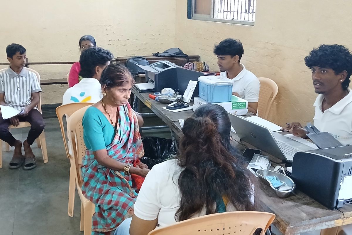 Community Camp at Dharavi in Association with Sarvin NGO