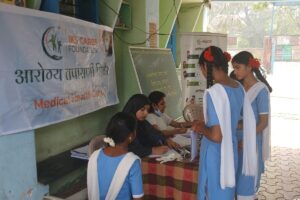 Anemia Detection Camp at Ambikabai Dharmaji Jadhav Kanya Vidyalay Vajreshwari