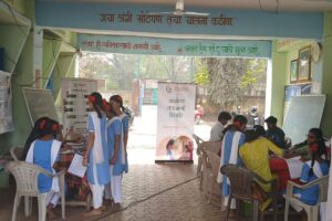 Anemia Detection Camp at Ambikabai Dharmaji Jadhav Kanya Vidyalay Vajreshwari
