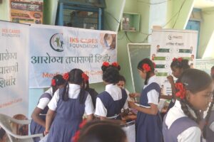 Anemia Detection Camp at Ambikabai Dharmaji Jadhav Kanya Vidyalay Vajreshwari
