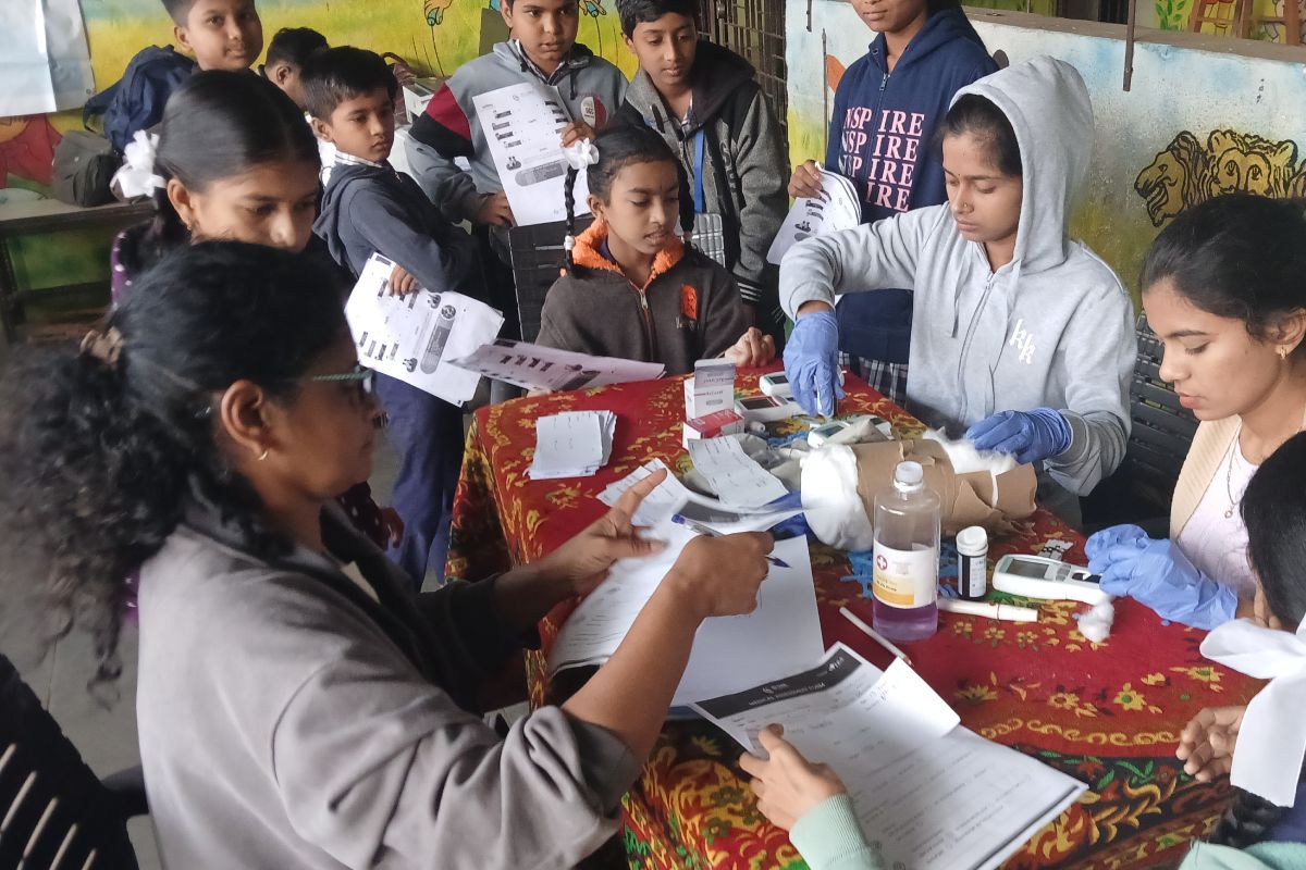 Anemia Detection Camp at Dyandeep Vidyalay
