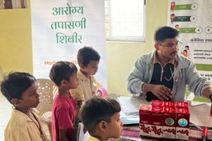 Anemia Detection Camp at Sant Gadgebaba Ashramshala Bhiwali Vajreshwari