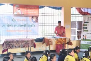 Anemia Detection Camp at Vivekanand Junior College