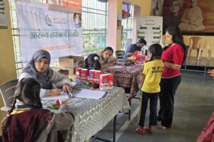 Anemia Detection Camp at Vivekanand Junior College