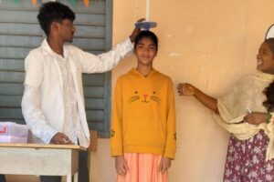 Anemia Detection Camp at ZPHS Primary School Timmapur Hyderabad