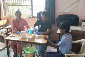 Anemia Detection Camp at Chatrapati Shivaji Vidyalay Kasara and ZP School Kasara