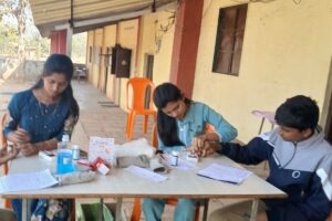 Anemia Detection Camp at G A Patil Vidyalay Sagaon and V A Patil Vidyalay Dighashi
