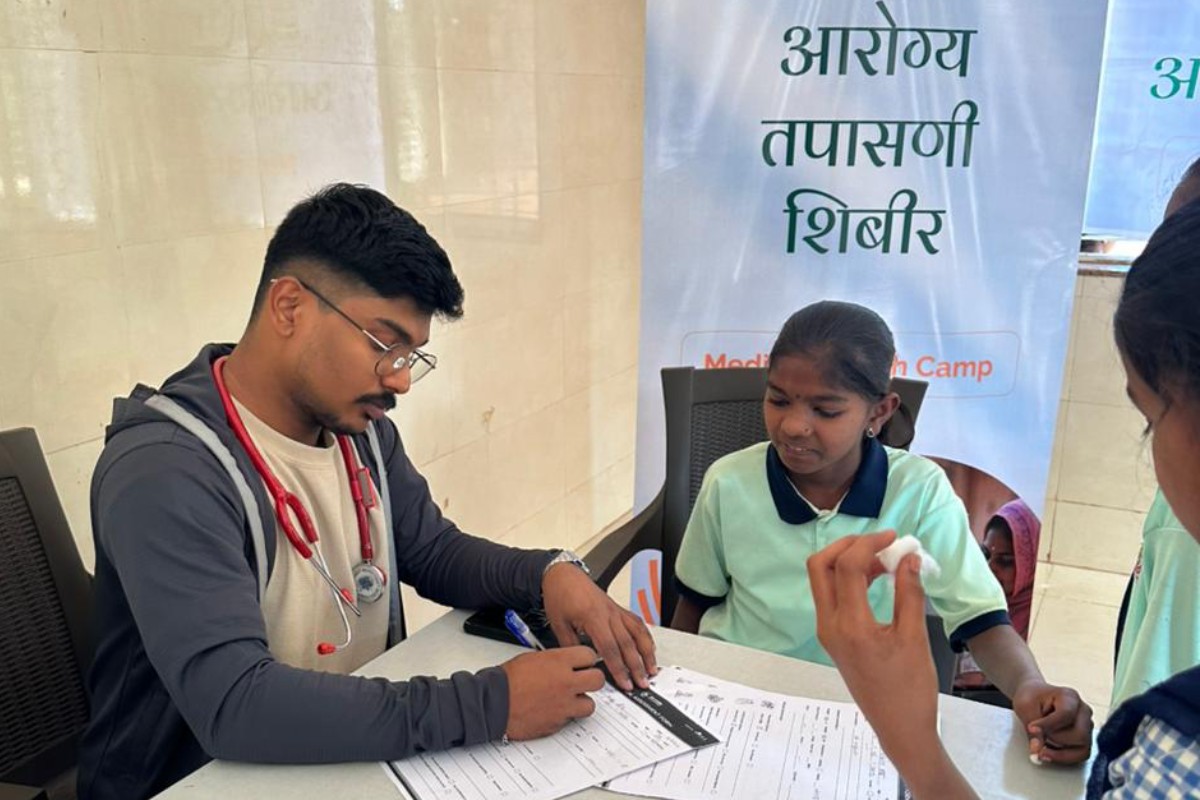Anemia Detection Camp at Govt Ashramshala Susarwadi Taluka Shahapur in Association with Helo Health