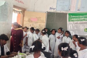 Anemia Detection Camp at KGBV Jagdevpur in Association with Healing Fields