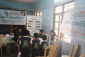 Anemia Detection Camp at Sanskardham Vidyalay Birwadi Mahad in Association with Samhita