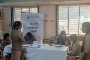 Anemia Detection Camp at Shah Chandulal Sarupachand Vidyalay Kinvhali