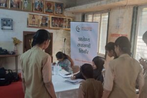 Anemia Detection Camp at Shah Chandulal Sarupachand Vidyalay Kinvhali
