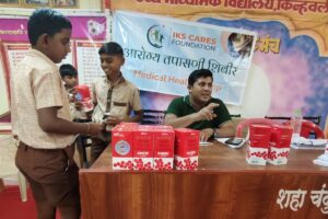 Anemia Detection Camp at Shah Chandulal Sarupachand Vidyalay Kinvhali in Association with Helo Health