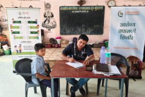 Anemia Detection Camp at Shaskiy Madhyamim Ashramschool Budhavali Gunj