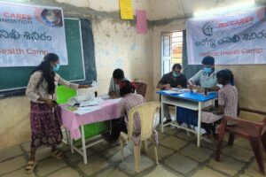 Anemia Detection Camp at ZPHS Munigadapa in Association with Healing Fields Foundation