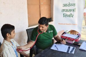 Anemia Detection Camp at K G Patil Vidyalay Devghar