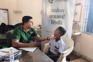 Anemia Detection Camp at K G Patil Vidyalay Devghar
