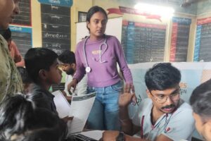 Anemia Detection Camp at ZP School Kasara