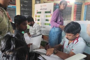Anemia Detection Camp at ZP School Kasara