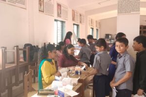 Anemia Detection Camp at ZP School No 2 Murbad