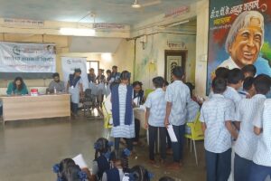 Anemia Detection Camp at Ashramshala Pendharghol