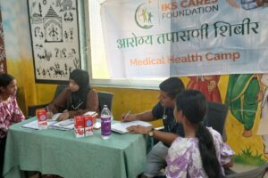 Anemia Detection Camp at Kishori Vikas Varg Farde Dhasai