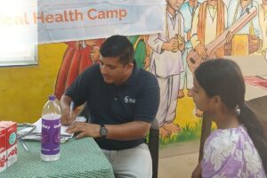 Anemia Detection Camp at Kishori Vikas Varg Farde Dhasai
