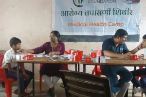 Anemia detection camp at Dilip vinayak dharmadhikari vidyalay Khardi