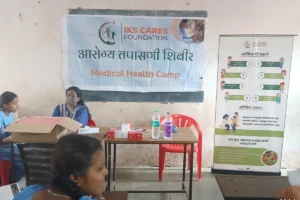 Anemia detection camp at Dilip Vinayak Dharmadhikari Vidyalay Khardi