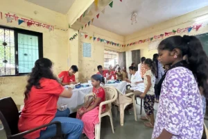 Anemia detection camp at Anudanit Ashramshala Zapwadi Taluka Murbad