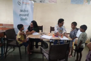 Anemia detection camp at Anudanit Ashramshala Zapwadi Taluka Murbad