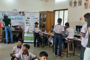 Anemia detection camp at C D Deshmukh Vidyalay Roha