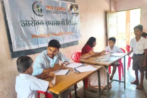 Anemia detection camp at Dilip Vinayak Dharmadhikari Vidyalay Khardi