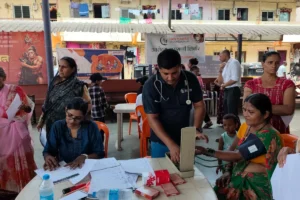 Community camp at Suryanagar Vitawa Thane in association with Suryoday Foundation