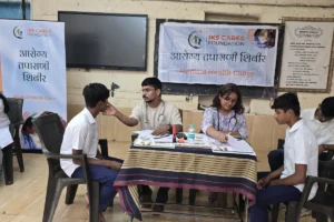 Anemia detection camp at Anudanit Ashramshala Wavloli Taluka Sudhagad Dist Raigad