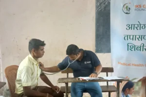 Anemia detection camp at Dilip Vinayak Dharmadhikari Vidyalay Khardi