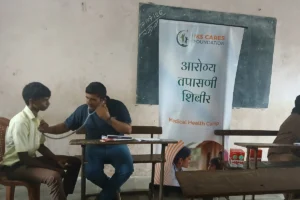 Anemia detection camp at Dilip Vinayak Dharmadhikari Vidyalay Khardi