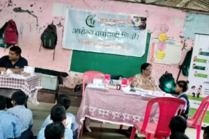 Anemia detection camp at Govt Ashramshala Government Ashramshala Primary School Dolavali Mankiwali Raigad