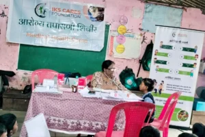 Anemia detection camp at Govt Ashramshala Government Ashramshala Primary School Dolavali Mankiwali Raigad