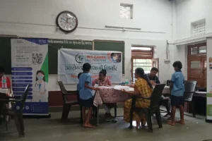 Anemia detection camp at Govt Ashramshala Anudanit ashramshala Chive Sudhagad