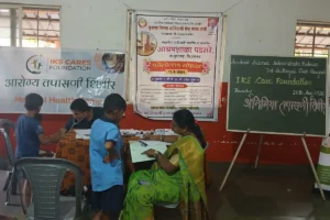 Anemia detection camp at Govt Ashramshala Ashramshala Padsare