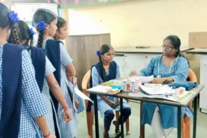 Anemia detection camp at Govt Ashramshala Bhaliwadi Taluka Karjat