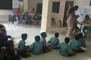 Anemia detection camp at Govt Ashramshala Chirner Taluka Uran