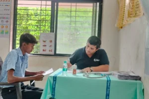 Anemia detection camp at Govt Ashramshala Dongarpada Pathraj