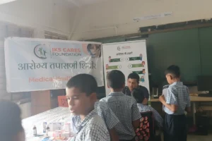 Anemia detection camp at Govt Ashramshala Government Ashramshala Varsai Pen